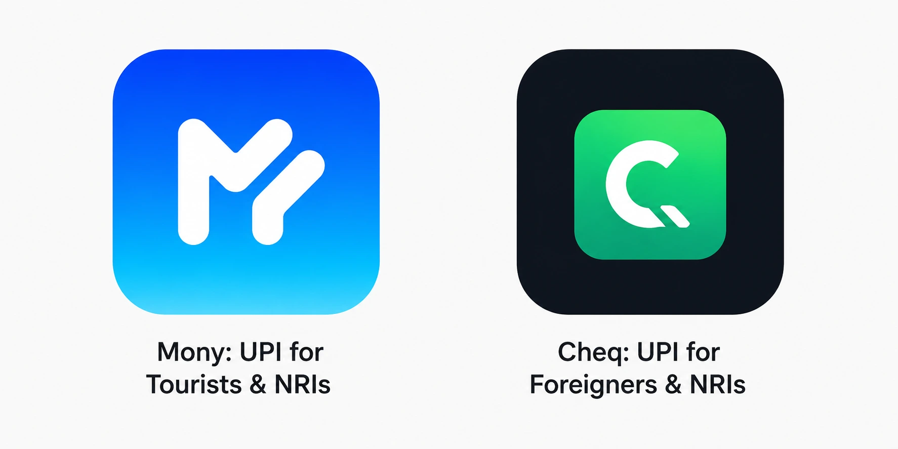 how foreigners can use upi in india using Mony and CheqUPI apps