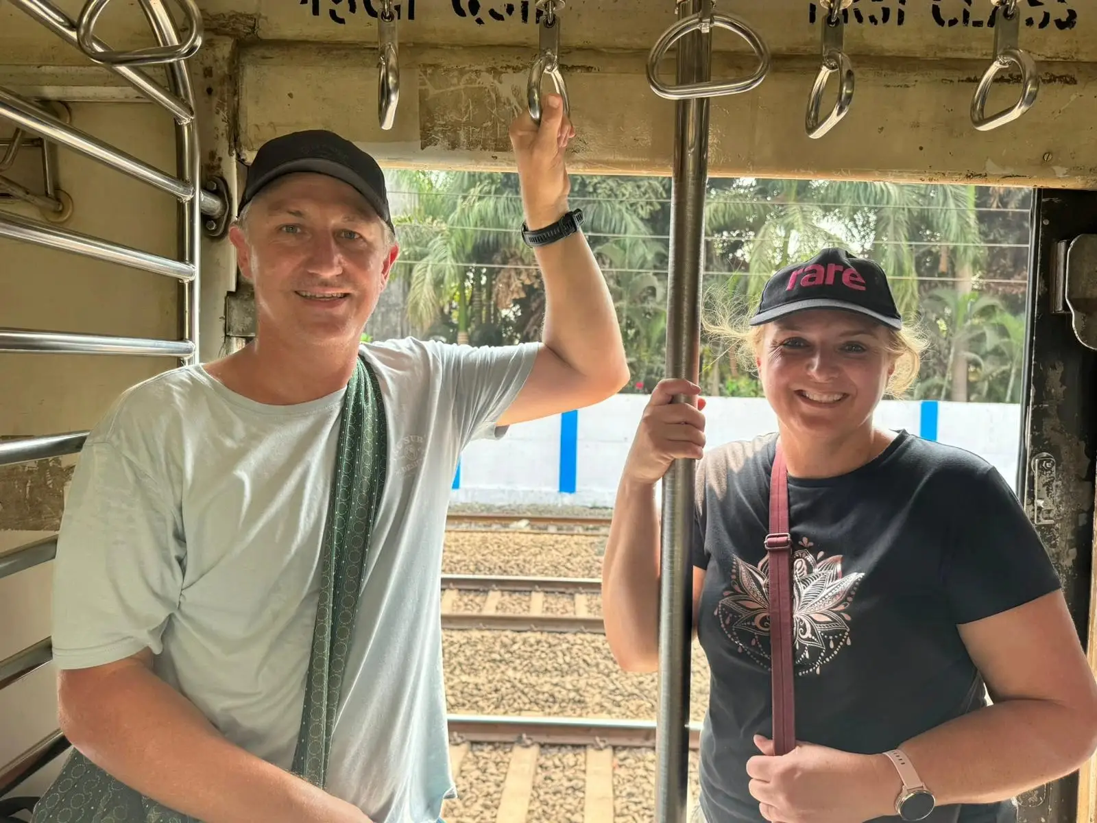 Onboard experience during our mumbai city tour by local train
